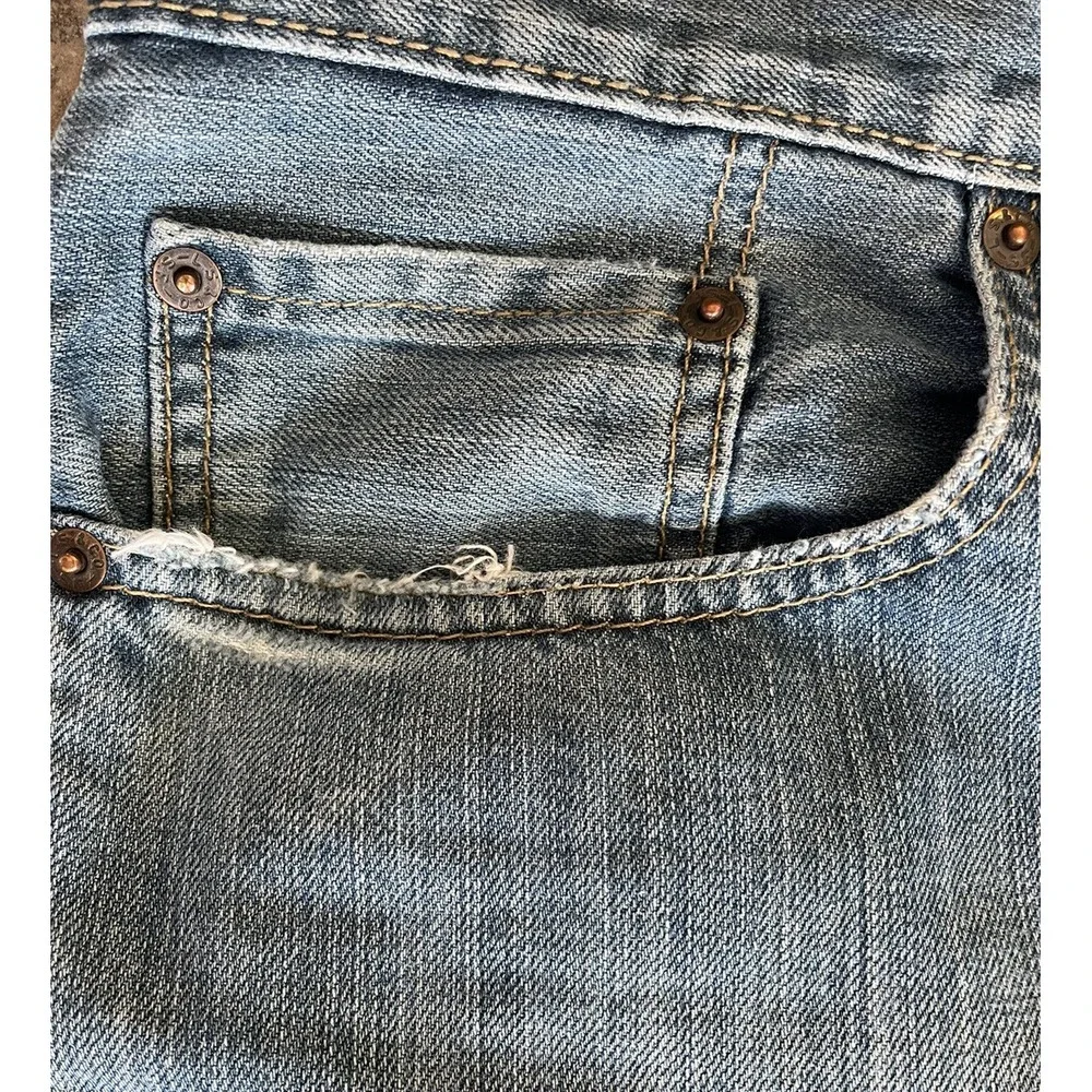 Levis 559 38x30 Relaxed Straight Blue Stone Wash  Denim 100% Cotton - Picture 6 of 10